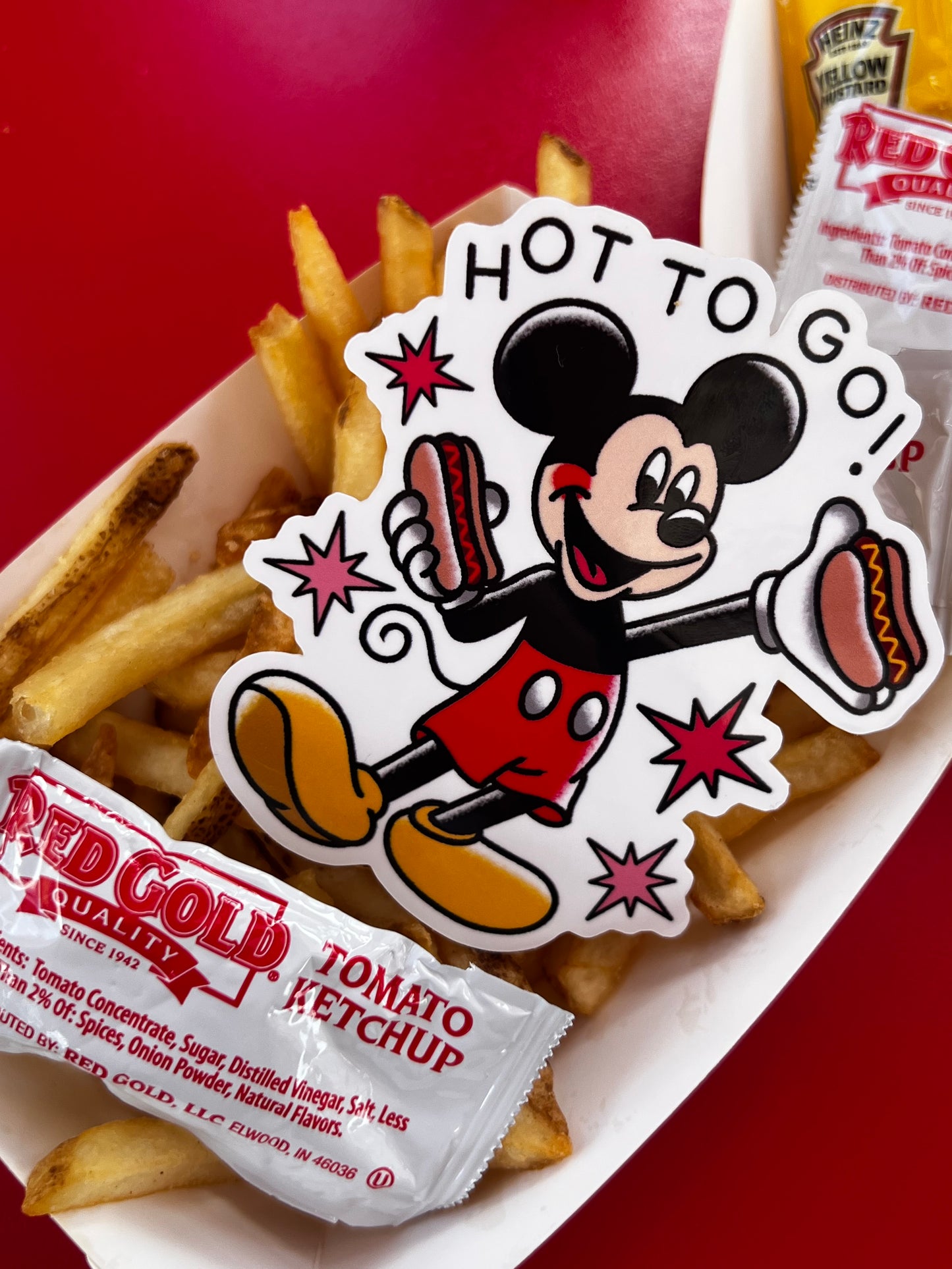 Hot to Go Mickey Sticker