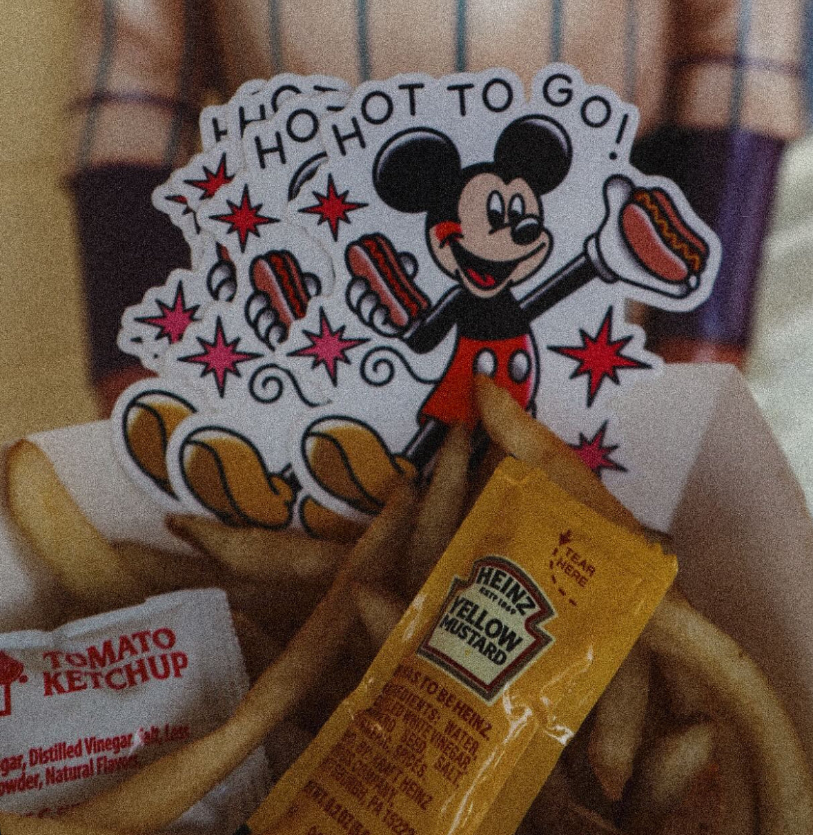 Hot to Go Mickey Sticker