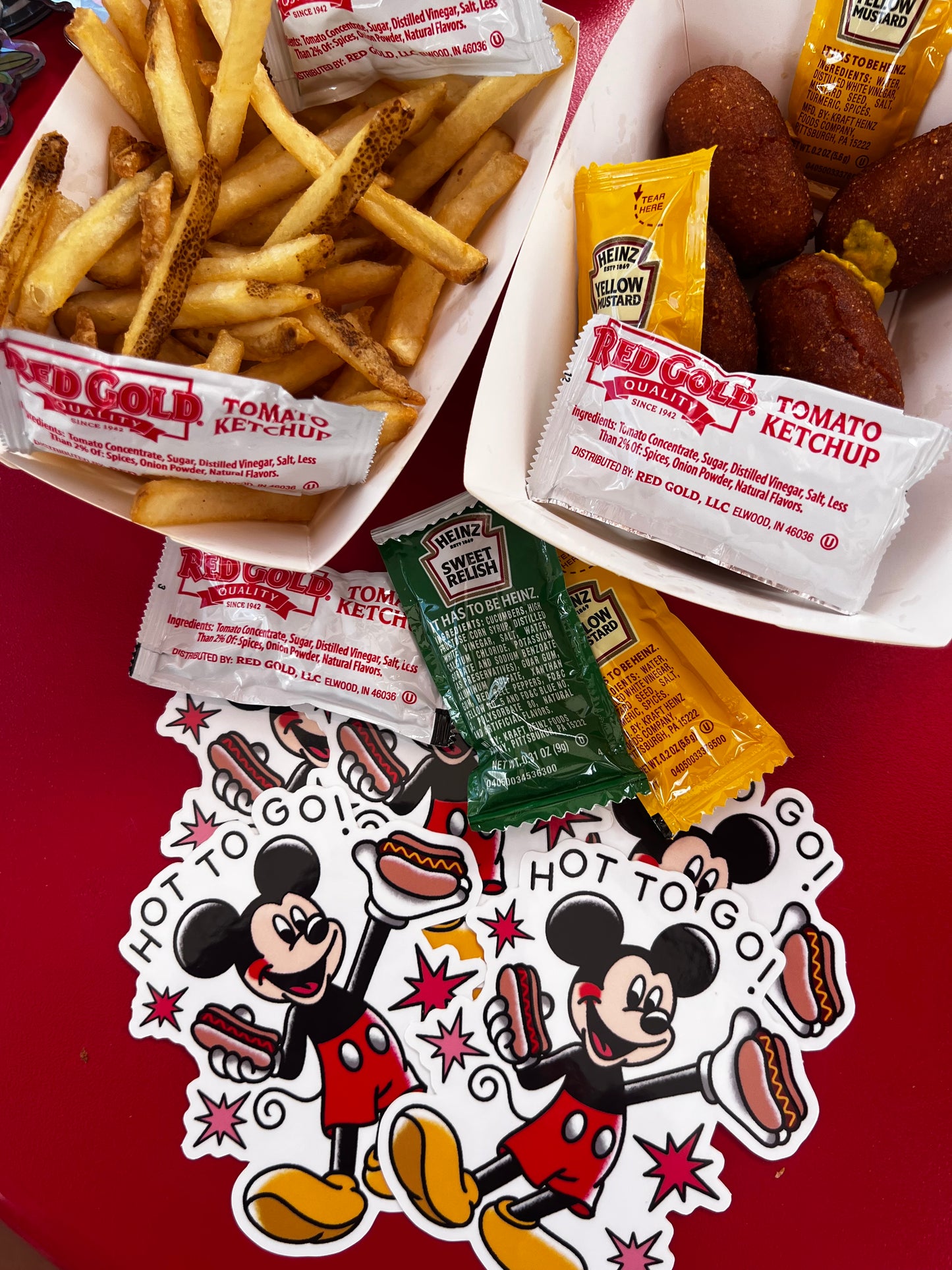 Hot to Go Mickey Sticker