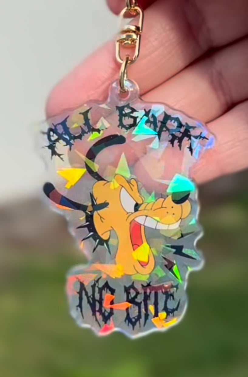 All Bark No Bite Keychain
