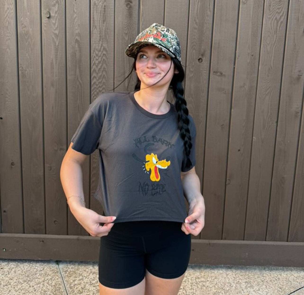 All Bark, No Bite Cropped Tee ⛓️