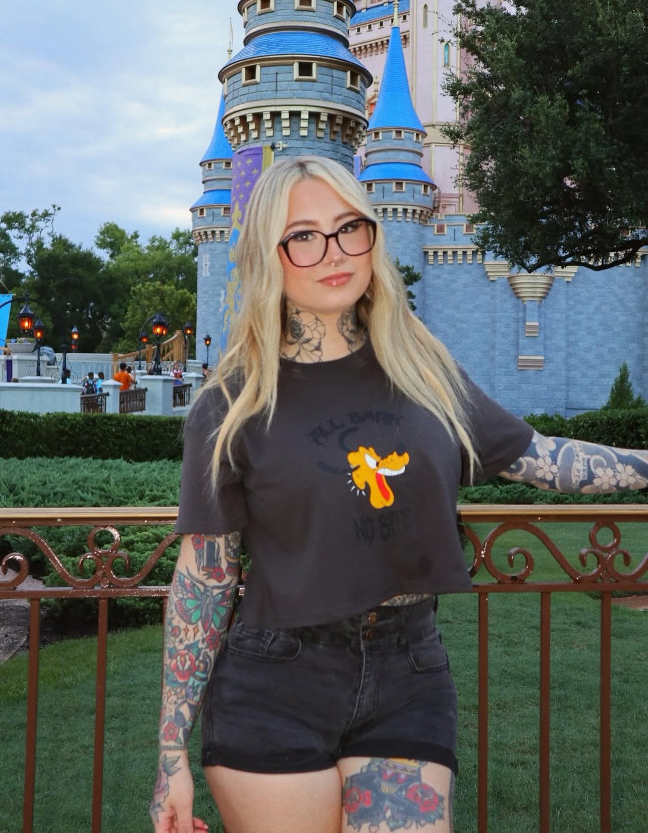 All Bark, No Bite Cropped Tee ⛓️