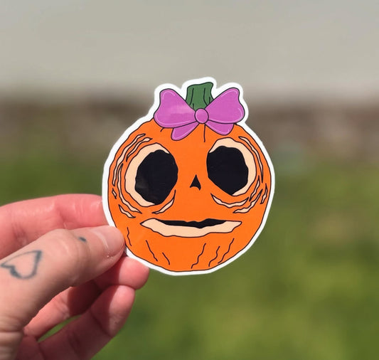 Lil Boo Bow Sticker 🎃🎀