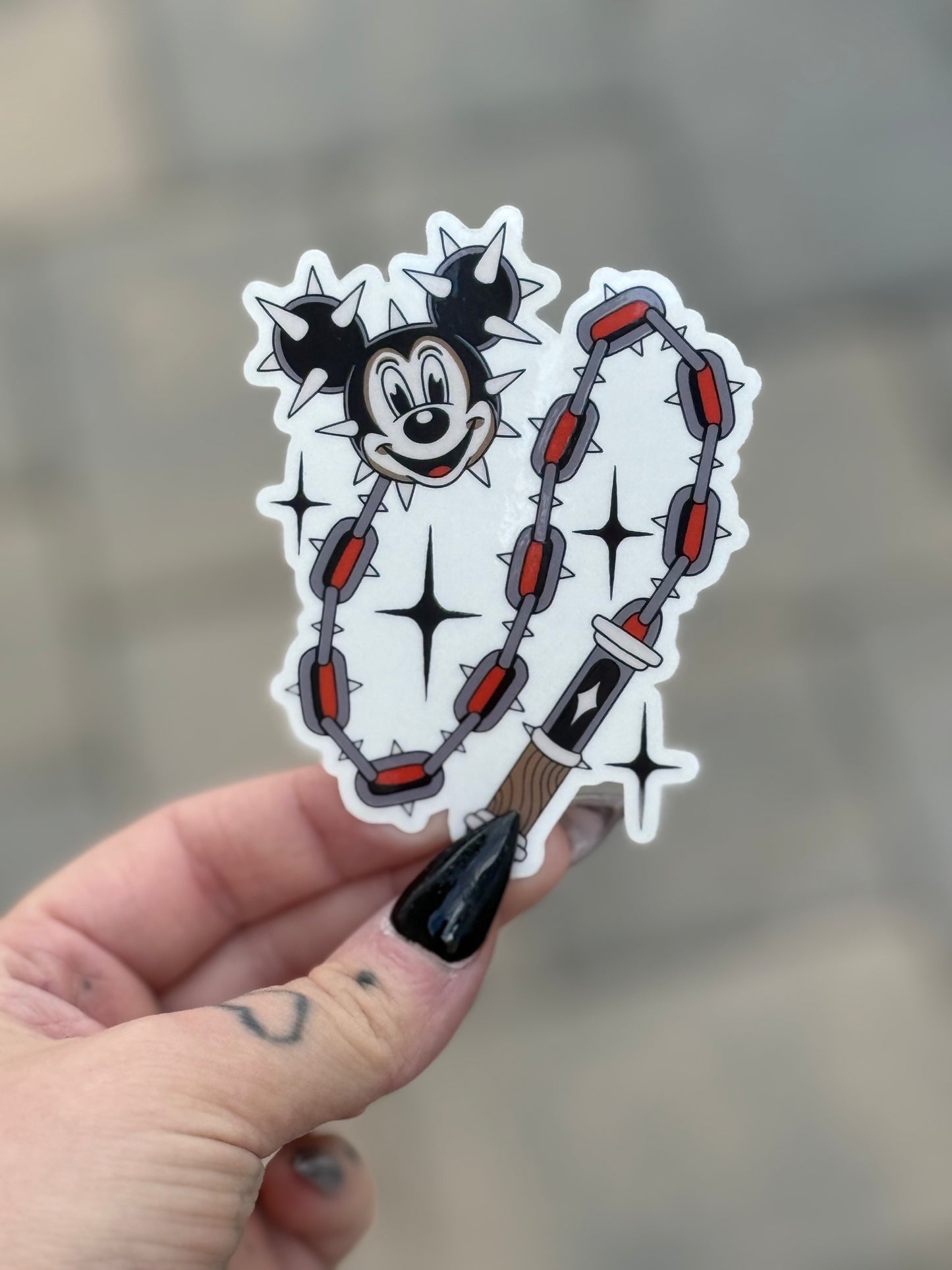 Spiked Sticker
