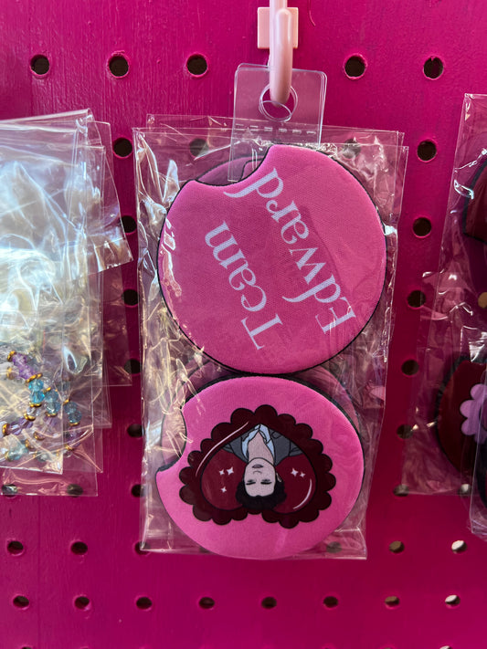 Team Edward / Team Jacob Car Coaster Set