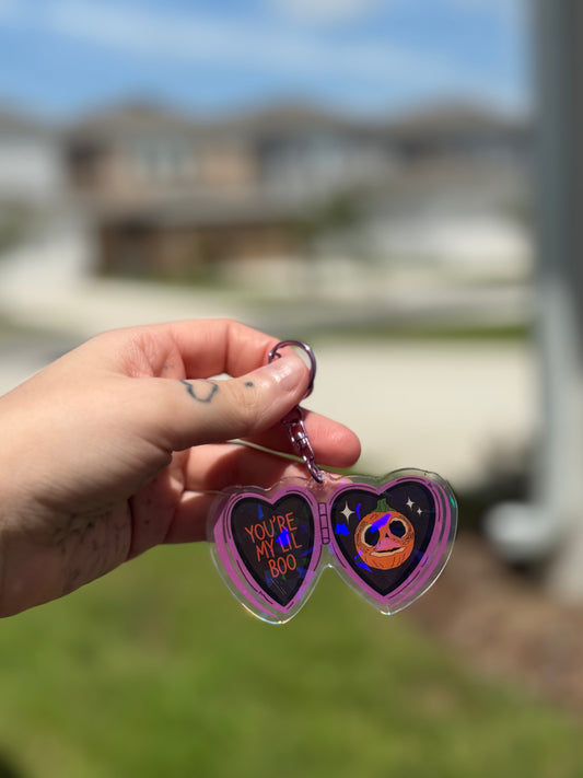 Lil Boo Locket Keychain 🎃