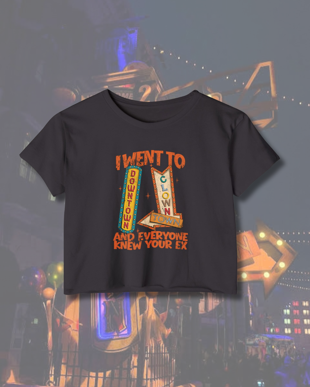 Clowntown Cropped Tee