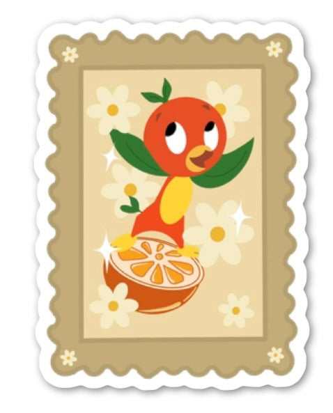 Orange Bird Sticker 🍊